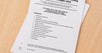 Jahreshauptversammlung Geschäftsjahr 2018
